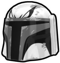 White Jaig Hunter Helmet - Custom Minifigure Piece