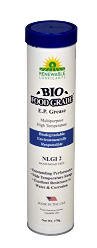 Renewable Lubricants Bio-Food Grade EP NLGI 2 Grease, 14 oz Tube