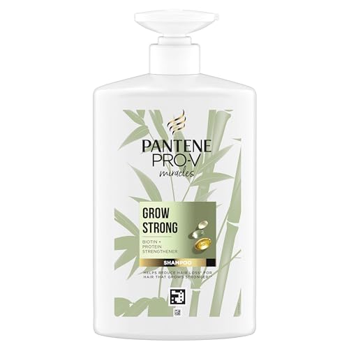 Pro-V Miracles Crecimiento con Fuerza Champú Fortificante Para Pelo Seco y Dañado 1 L con Biotina y Proteínas. Reduce la Caída del Pelo por Rotura para que Crezca Largo y Fuerte
