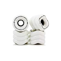 Shark Wheel California Roll 60mm 78A Small Skateboard/Longboard Wheels, White