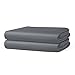 Beckham Hotel Collection Full Fitted Sheet, Set of 2 Sheets with Deep Pockets, Gray