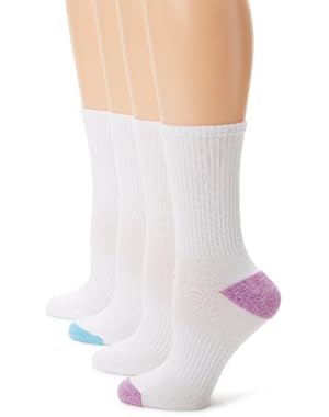 Women's Fit Comfort Collection Crew Sock (Pack of 4)