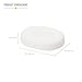 DMI Molded Foam Ring Donut Seat Cushion Pillow, 18 x 15 x 3 inches, White