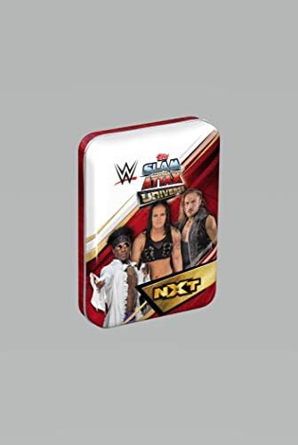 Slam Attax Universe Topps EMPTY Mini Tin (Design 1 NXT) + 5 Free Cards