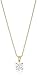 Amazon Essentials Plated Sterling Silver Cubic Zirconia Round Cut Solitaire Pendant Necklace, 18
