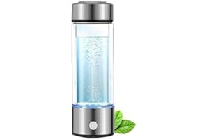 WUGOSU Hydrogen Water Bottle, Hydrogen Water Generator Gifts for Mom, Portable Hydrogen Water Ionizer Machine, Hydrogen Rich Water Glass Health Cup for Home Travel