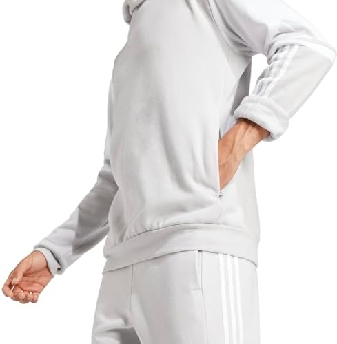 Sweatshirt Masculino Squadra25 Sweat Hoodie, Team Cinzento Claro/Branco, L