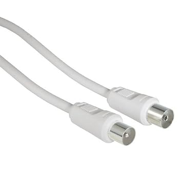Hama - cable de antena Coaxial macho clavija - Coaxial macho Jack, 20 m,