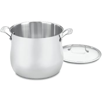 Cuisinart 466-26 Contour Stainless 12-Quart Stockpot with Glass Cover