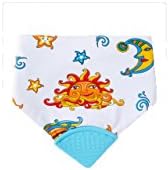 2 in 1 Teething Bib - Blue Sun
