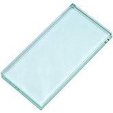 Pro Nail Art Painting Color Toning Glass Board Makeup Palette Eyelash Extension Adhesive Glue Pallet Glass Palette Stand（2 x 4 Inch ）