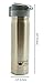 17oz Coffee Thermos, Stainless Steel Travel Mug, Double Wall Vacuum Insulated Water Bottle, Keeps Drinks Hot for 12 Hours and Cold for 24,(Extra Seal Gasket Included) Color Champagne Gold