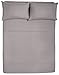 Amazon Basics Lightweight Super Soft Easy-Care Microfiber 4-Piece Bed Sheet Set with 14-Inch Deep Pockets, California King, Dark Gray, Solid