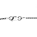 Sterling Silver 1.5mm Diamond-Cut Rope Nickel Free Chain Necklace Italy, 20