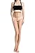 Stocking Fox Women's 20-Denier Seamless Bare Sheer Toeless Tight Medium 3-Pack
