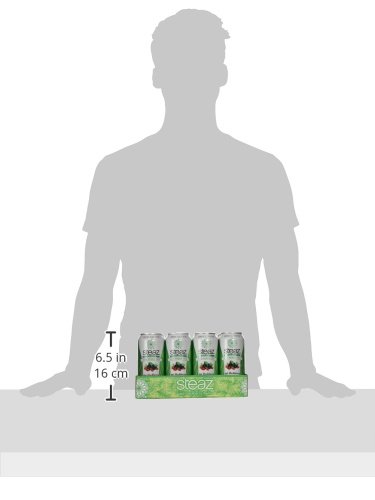 Steaz Organic Zero Calorie Iced Green Tea, Goji Blackberry, 16 FL OZ (Pack of 12)