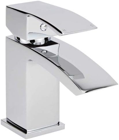 Milano Wick Modern Mono Basin Mixer Tap Chrome Solid Brass Ceramic Disc