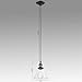 CLAXY Ecopower Industrial Edison Antique Glass 1-Light Mini Pendant Hanging Light