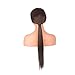 FUHSI Kanekalon Fiber 13×6 Synthetic Medium Dark Brown Color Lace Front Wig – Soft & Smooth,Straight,Comfortable & Adjustable For Perfect Fit –4# 250D 22