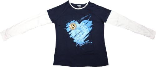 Pittsburgh Penguins Reebok Women's Navy Blue/White Heart Long Sleeve T-Shirt - Small