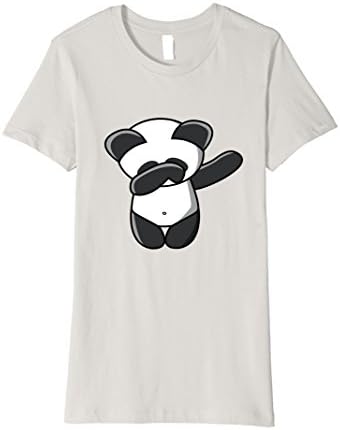 Womens Baby Panda T Shirt Dabbing Dab Dance Emoticon TShirt XL Silver