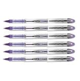 uni-ball Vision Elite Stick Roller Ball Pens, Bold Point, Purple Ink, 6 Pens