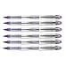 uni-ball Vision Elite Stick Roller Ball Pens, Bold Point, Purple Ink, 6 Pens