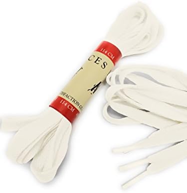 THREE PAIR Flat Wide Shoelaces (8mm) Shoe Laces for Running Shoes Sneakers Boots