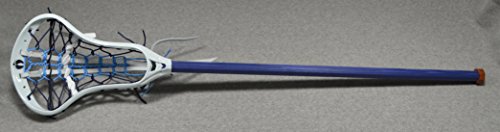 JAY BIRD Inspired by Hopkins U. Blackfeet Lacrosse Mini Stick Traditional strung Pita Pocket White Leathers - White Head with White Wash finish Handle