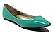 Walstar Women's Classic Pointy Toe Ballet PU Slip On Patent Leather Flats