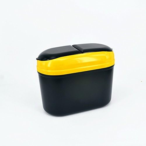 Funplaza Trash Can Car Auto Garbage Rubbish Holder Bin Dust Case Mini Vehicle Box Bag (Yellow)
