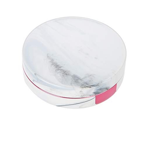 Contact Lens Box 4 colors Contact lenses Soaking case Portable plastic Marble pattern Eye care kit Container(red) - Thumbnail 3