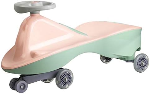 Llq2019 Children's tricycle children's swing car safety scooter twist car silent magnetic flash wheel load bearing 110kg 1-6 years old gift (Color : BLUE, Size : 37 * 70.5 * 30CM)