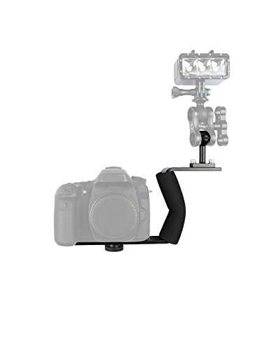 Minifocus Diving Photography Handle Tray Bracket Aluminum Alloy Single Handle Underwater Grip Mount Handheld Stabilizer Clamp Mount with Ball Adapter for Camera Housing