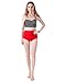 HDE Womens Retro Bikini High Waist Vintage Style Swimsuit 50s Pinup Bathing Suit (Black & Red, S)