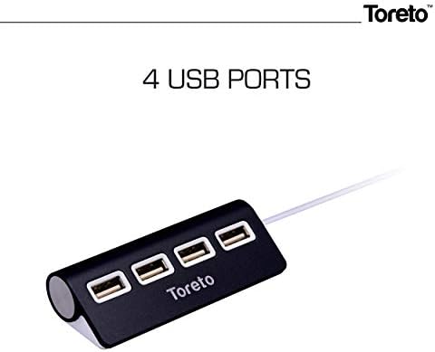 Toreto Bind 4.1, 2 in 1 USB Port Hub and OTG for Mobile Phone, Tablets, PC and Laptop (Black, TOR-752)