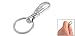 Metal Swivel Lobster Claw Clasp Split Ring Key Holder