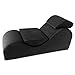 Liberator Esse Luxury Sex Chair for Couples, Ergonomically Designed Love Chair for Better Positions, Made with Durable High-Density Foam, Enhances Comfort and Intimate Connection, Velvish Black