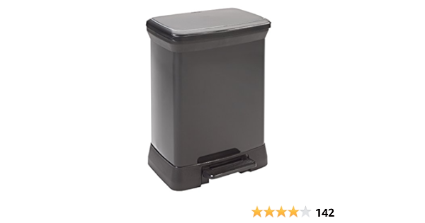 CURVER 203287 - Cubo de Basura (30 L, Polipropileno, Metal ...