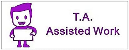 Teacher Assessment Stamp - T.A Assisted Work -Slf Ink Stamp - Cosco P30 Stamp