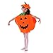 AMOR Pumpkin Costume Suit Unisex Cute Halloween Cosplay Costume Party Clothes for Kids April Fools Day Jokes