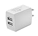Iphone charger:2 Port USB Wall Charger And Lightning to USB Cable for IPhone 6/6S Plus, 5/5S/SE/5C, IPad, IPod,more