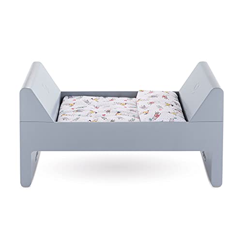 Corolle Mon Grand Poupon Crib & Bed for Baby Dolls, Grey