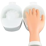 Beauties Factory 2x White Nail Art Soak Bowl Manicure Soak-Off Hand Spa Use