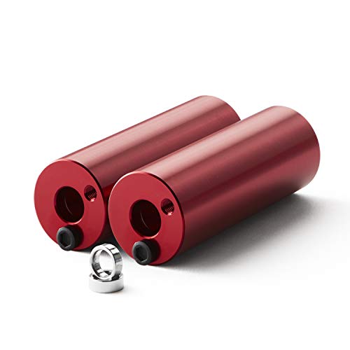 25NINE Anodized Aluminum BMX Bike Pegs - Red