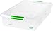 IRIS 40 Quart Underbed Store and Slide Storage Box- Green Handle, Clear