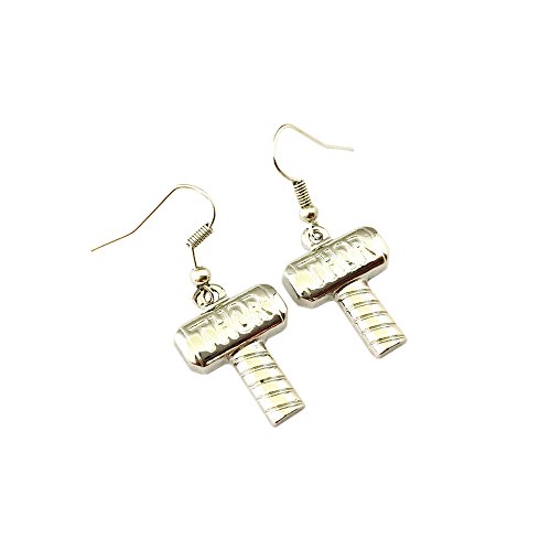 Marvel Thor Hammer Logo Earring Dangles In Gift Box from Outlander
