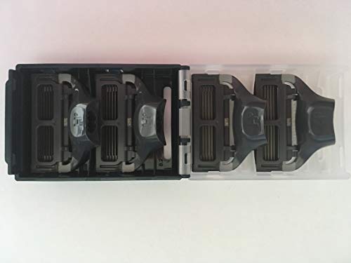Harry's Razor Blades (1 Pack of 4) in Durable Hinged Water Friendly Travel Case