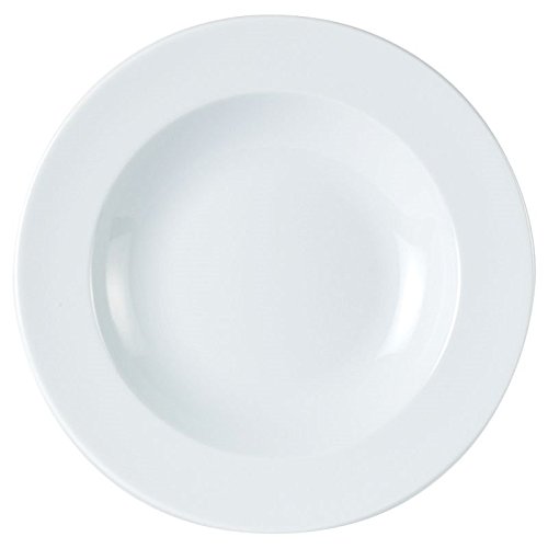 Porcelite 172130 Traditional Pasta Plate, 30 cm/12", 56 cL/20 oz. (Pack of 6)