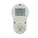 ETvalley Digital Outlet Timer Home Wall Plug-in Switch Energy-saving Outlet, Pack of 2, White